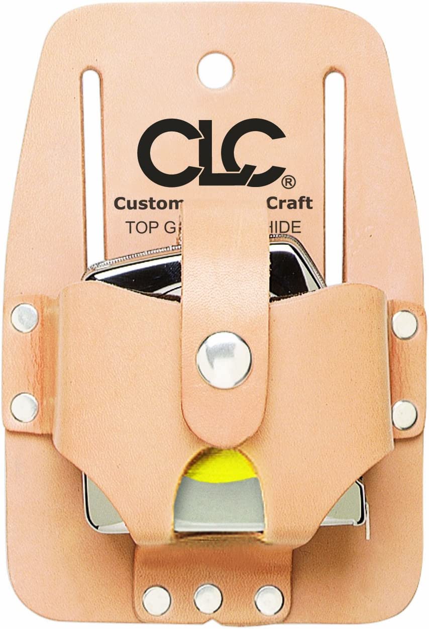 Custom LeatherCraft Measuring Tape Holder w/Belt Loop - Utility and Pocket Knives
